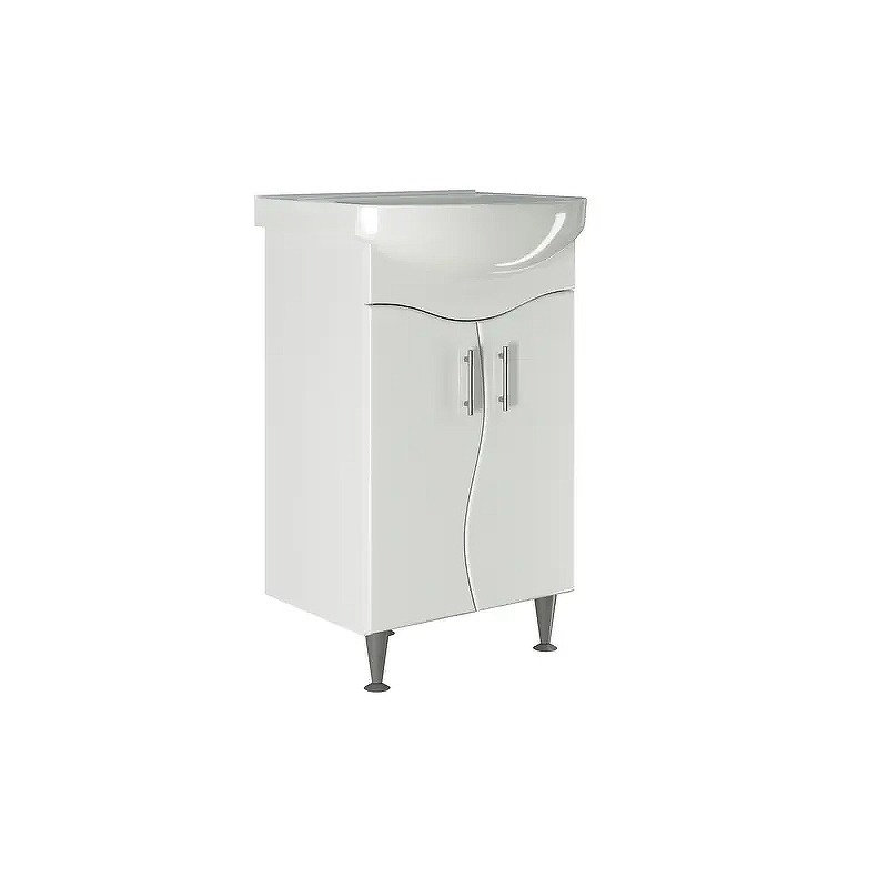 Тумба под раковину Mixline Ангара 50 557785 цвет Белый
