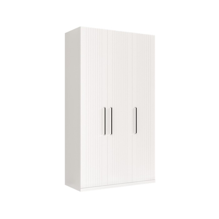 Шкаф трёхстворчатый «Валенсия 13.12», 1260×542×2253 мм, цвет белый шагрень