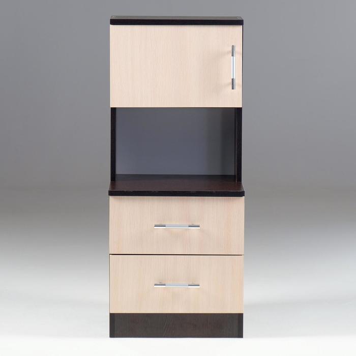 Тумба прикроватная «Клик Мебель. Бася», 950×400×415 мм, цвет венге/дуб молочный