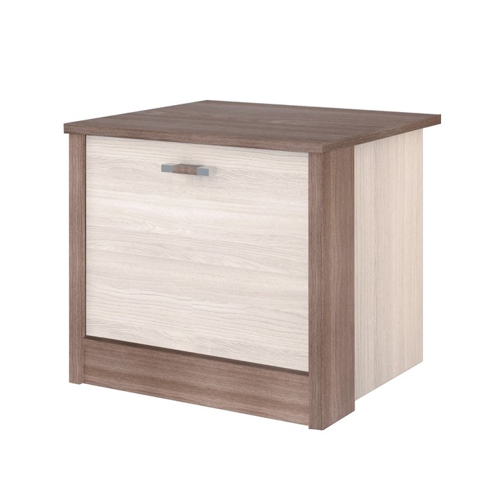 Тумба прикроватная «Николь», 466×420×416 мм, дверь, цвет ясень шимо светлый / тёмный