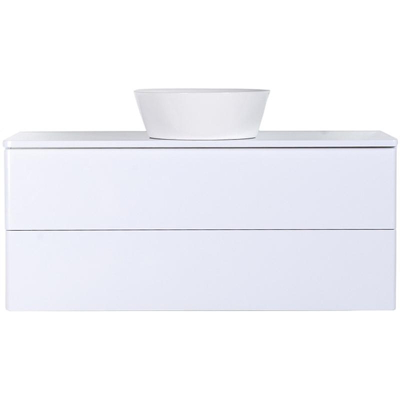 Тумба с раковиной Orange Otto 100 Ot-100TuMDF+B08-360W подвесная Белый глянец