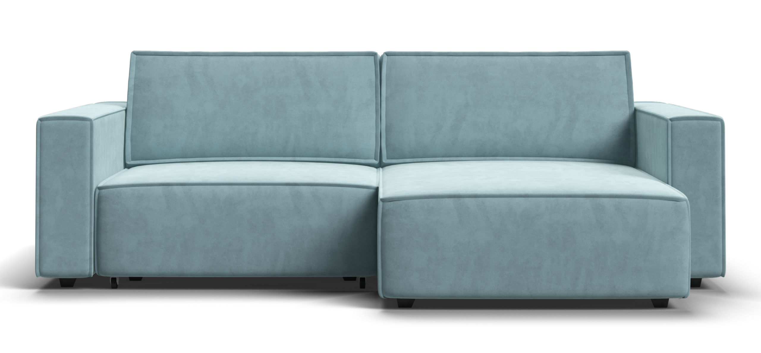 Угловой диван Босс Софт Модуль Велюр Монолит аква