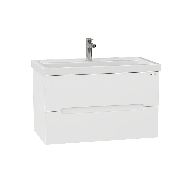 Тумба под раковину Onika Айленд 80 108060 подвесная цвет Белый