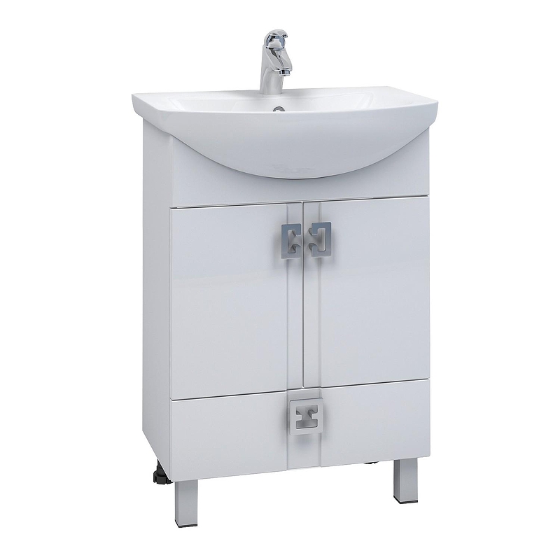 Тумба под раковину Mixline Квадро 1 75 551698 цвет Белый