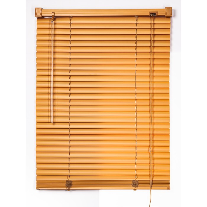 Жалюзи пластиковые, размер 90×160 см, цвет светлый дуб