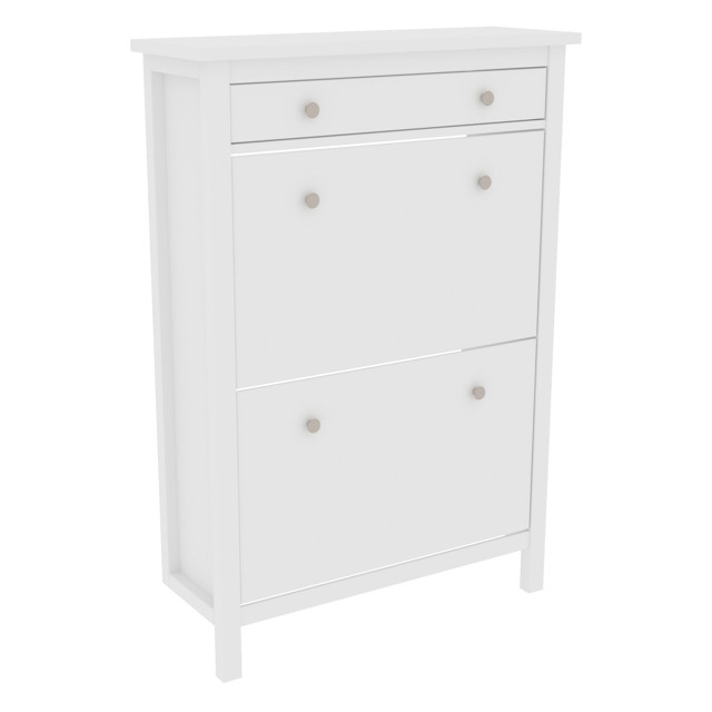 тумба для обуви Кантри 890х300х1270мм белый сосна