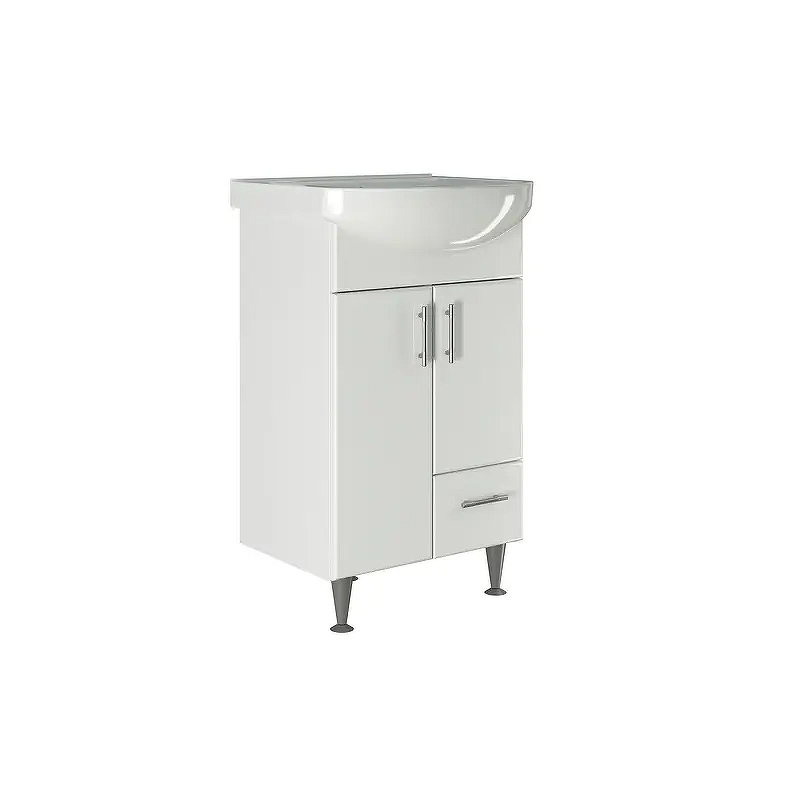 Тумба под раковину Mixline Веста 50 557786 цвет Белый