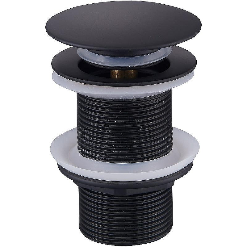 Донный клапан Raglo R600.02.06 click-clack Черный матовый