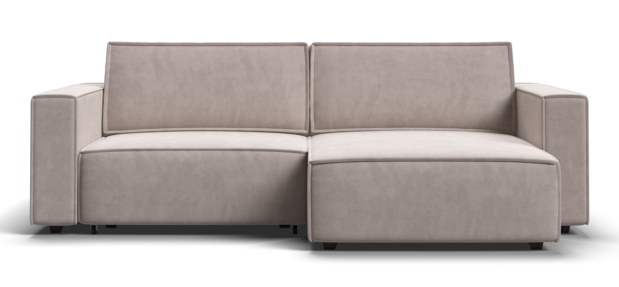 Угловой диван Босс Софт Модуль Велюр Монолит латте