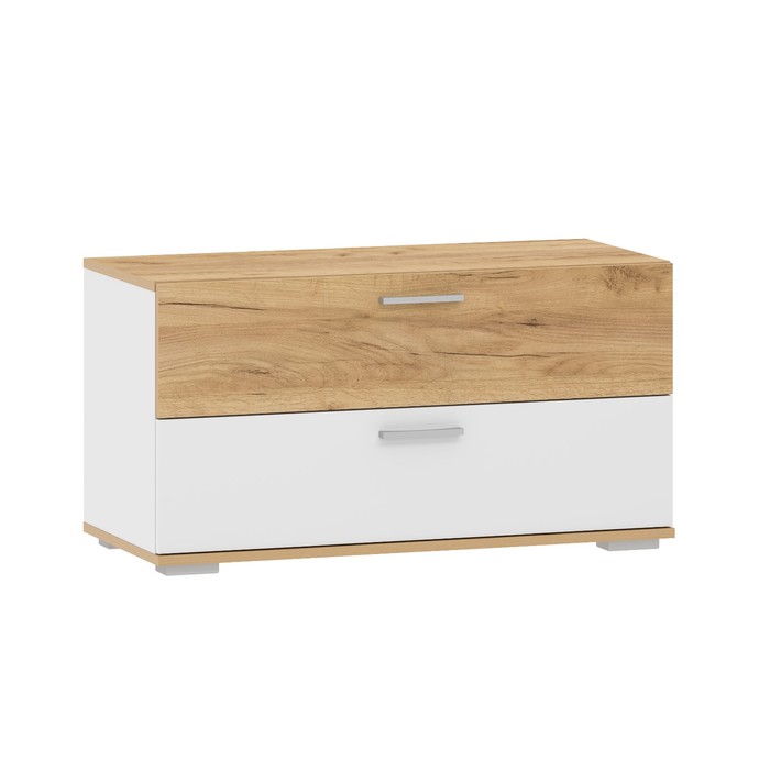 Тумба для обуви «Санти», 900×400×476 мм, цвет белый/дуб крафт золотой