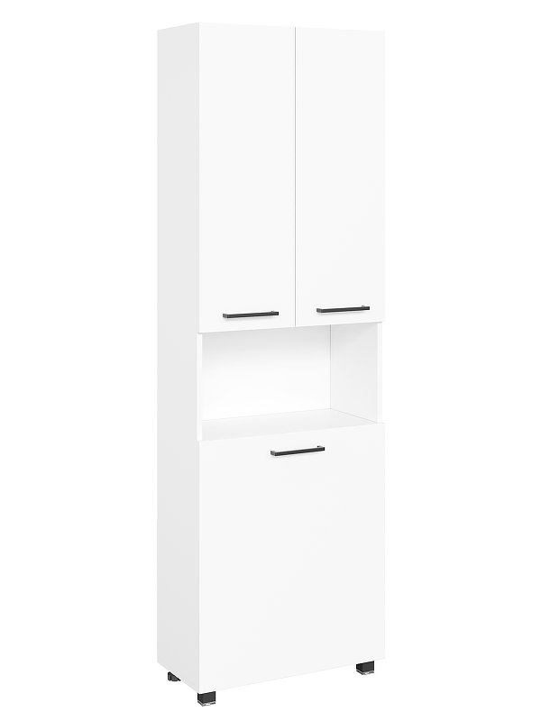 Шкаф пенал DIWO Брянск 60 1088228 цвет Матовый белый