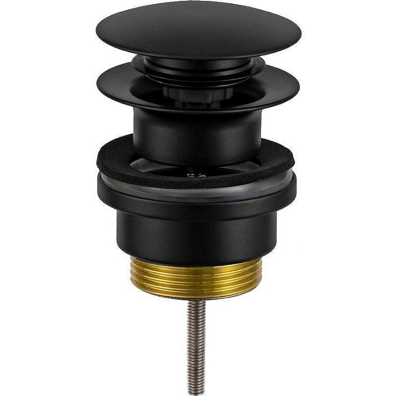 Донный клапан Remer 905CCR114NO click-clack Черный матовый