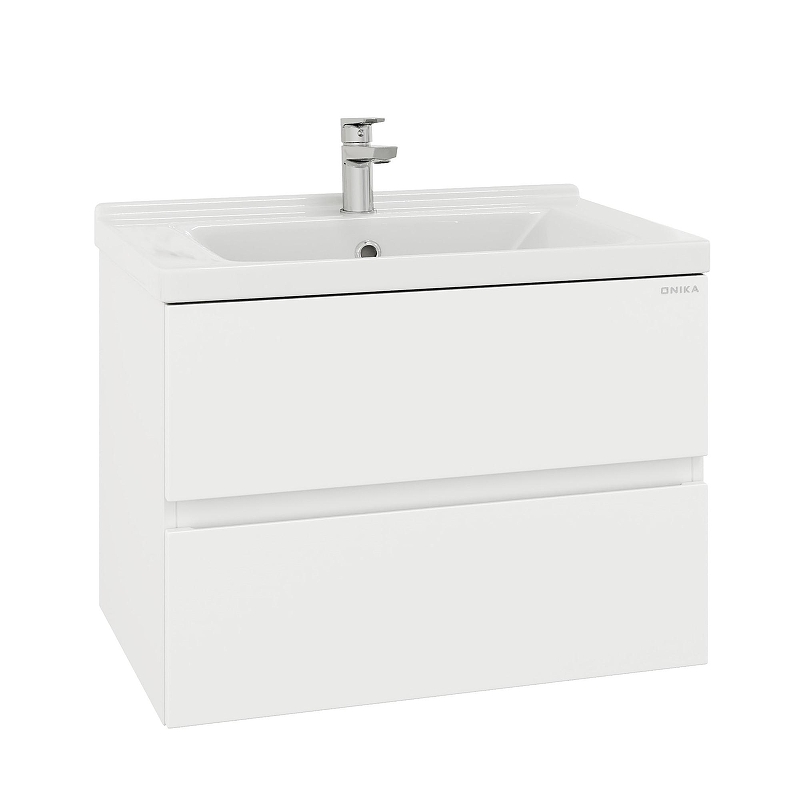 Тумба под раковину Onika Эвада 70 107061 подвесная цвет Белый
