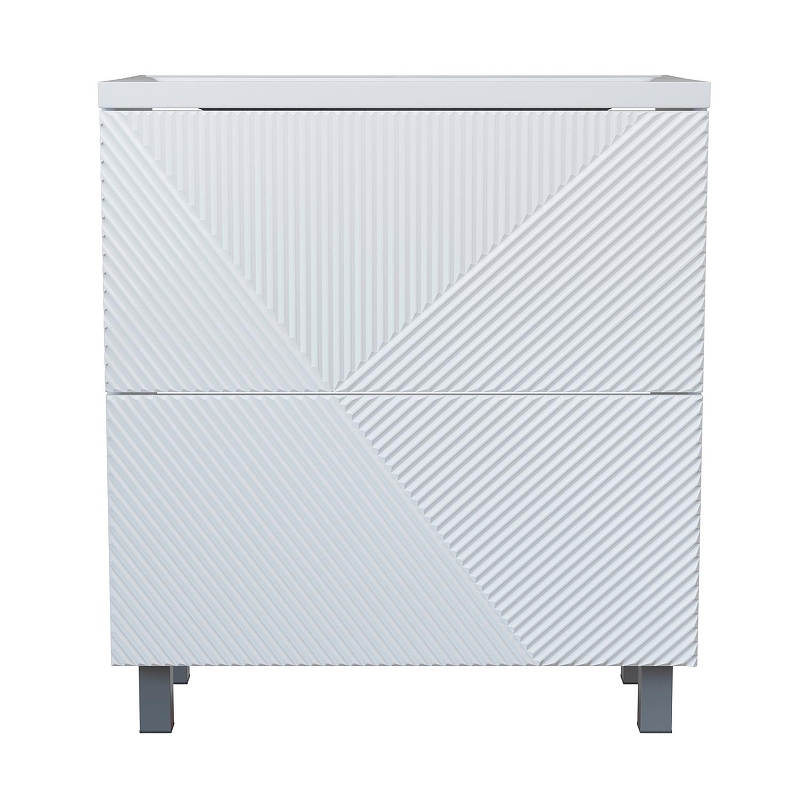 Тумба под раковину Mixline Вектор 75 554822 цвет Белый