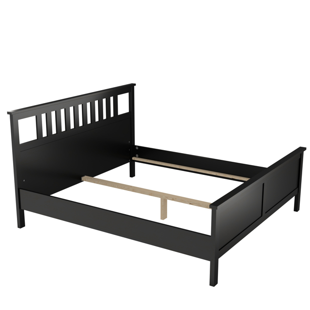 кровать Кантри 2110х1940х1120мм черный сосна