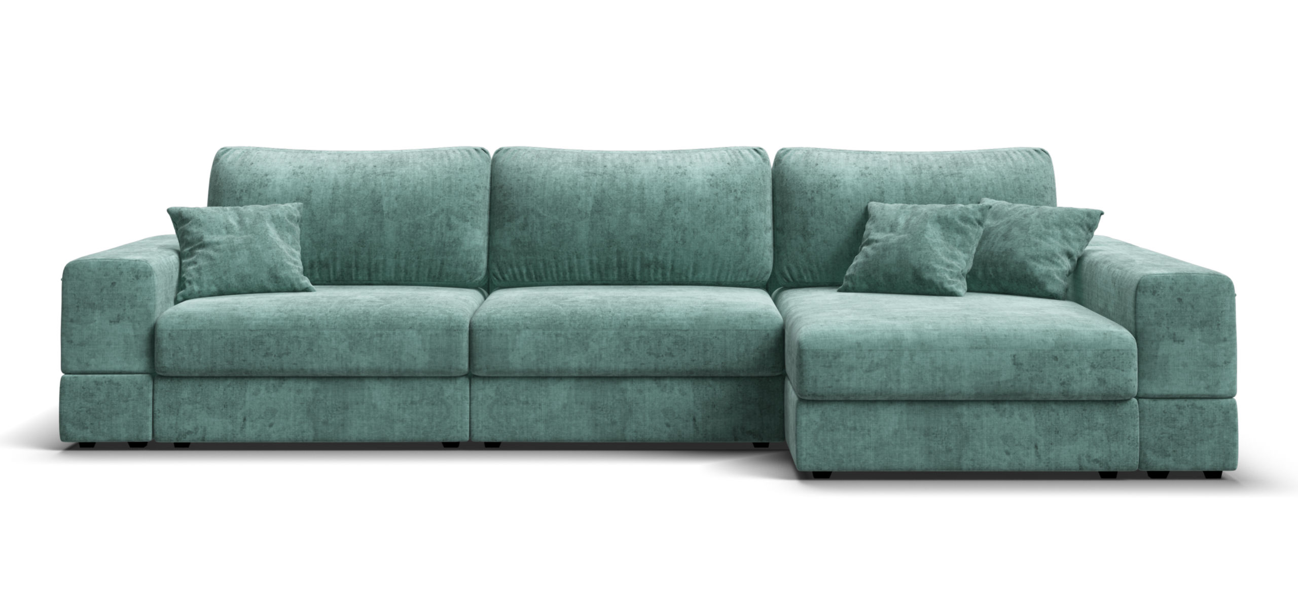 Угловой диван-кровать Босс Модуль ХЛ Шенилл Глосс минт