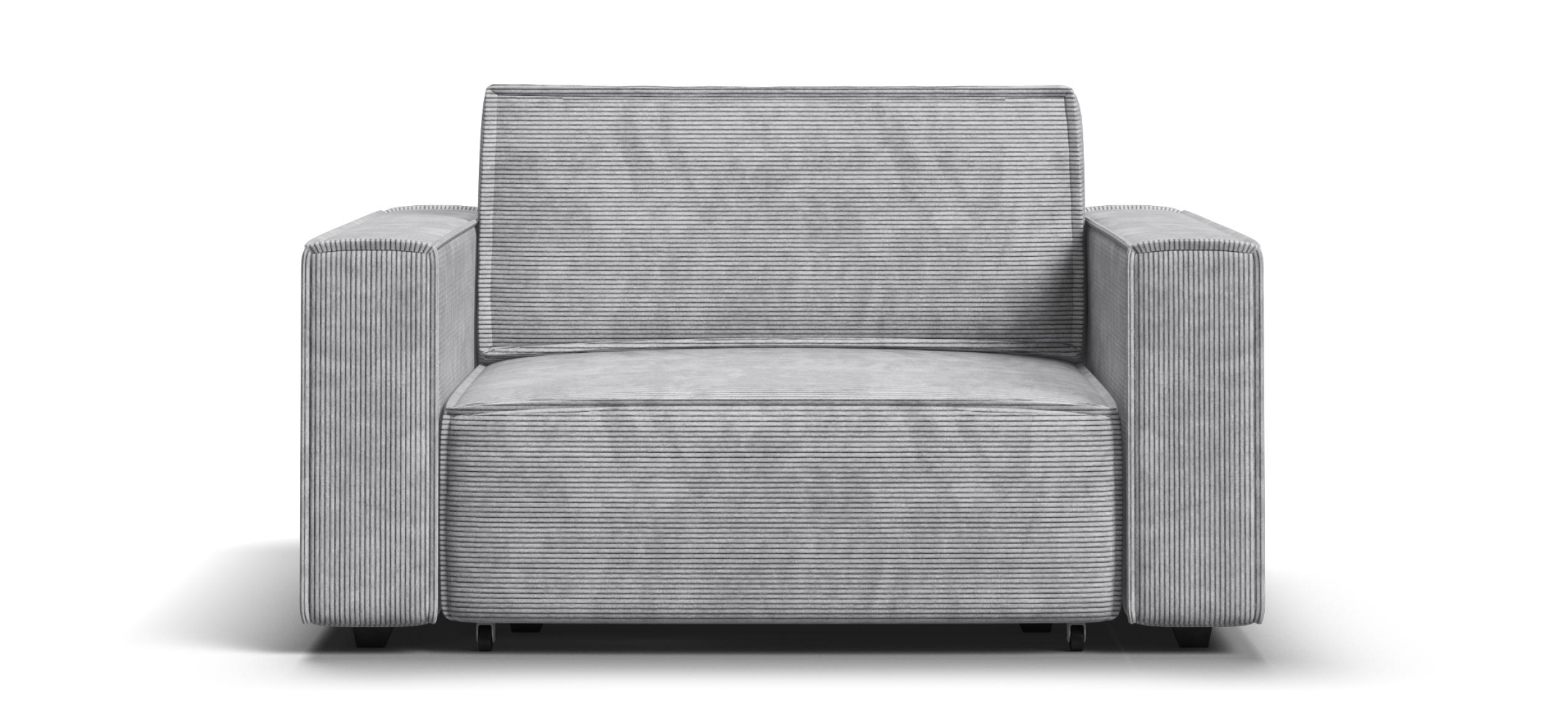 Кресло Босс Софт Модуль Вельвет Корд серый