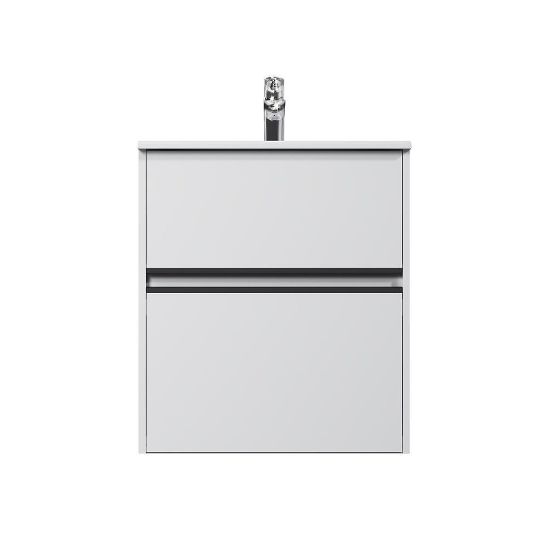 Тумба с раковиной AM.PM Sense 60 M7B-FUX0602WG-WCC0602WG подвесная цвет Белый глянец