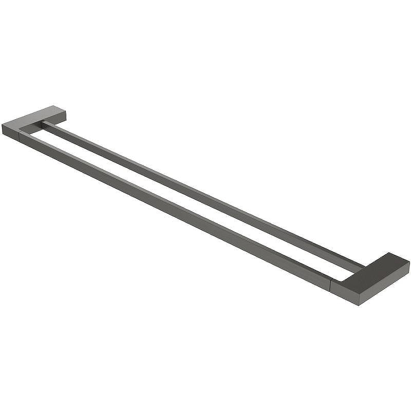 Полотенцедержатель Cezares Slider SLIDER-THD-80-GM двойной Оружейная сталь