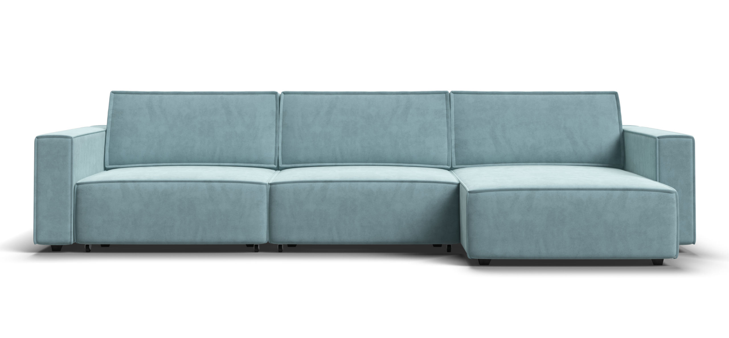 Угловой диван Босс Софт Модуль Макс Велюр Монолит аква