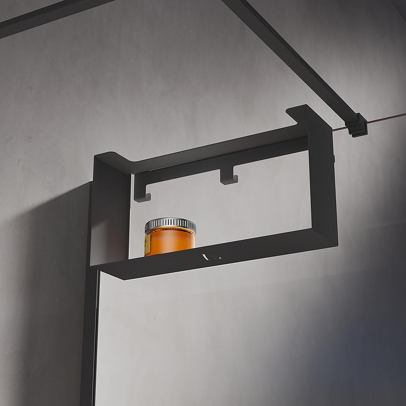 Металлическая полка Veconi Loft LF-B-C9 цвет Черный матовый