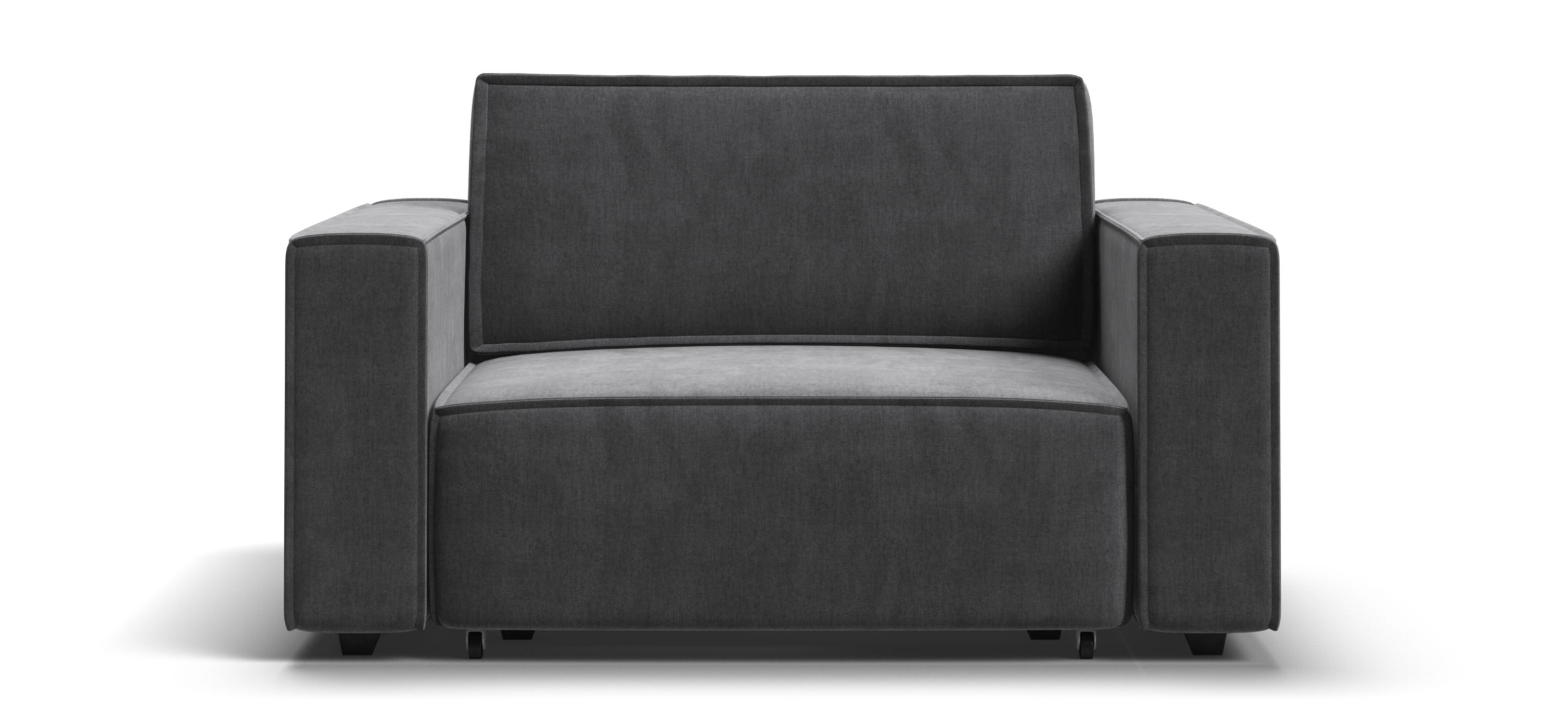 Кресло Босс Софт Модуль Велюр Монолит серый