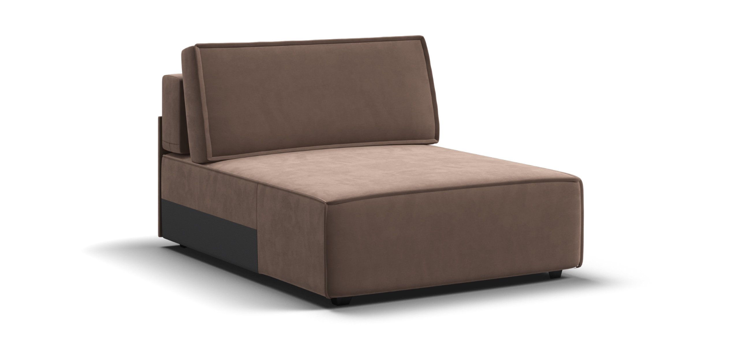 Босс Софт Модуль оттоманка Велюр Монолит мокко