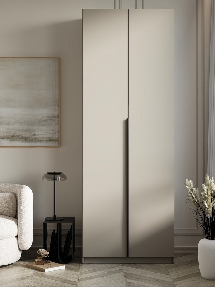 Шкаф двухстворчатый «Бруно», 800×505×2216 мм, цвет кашемир