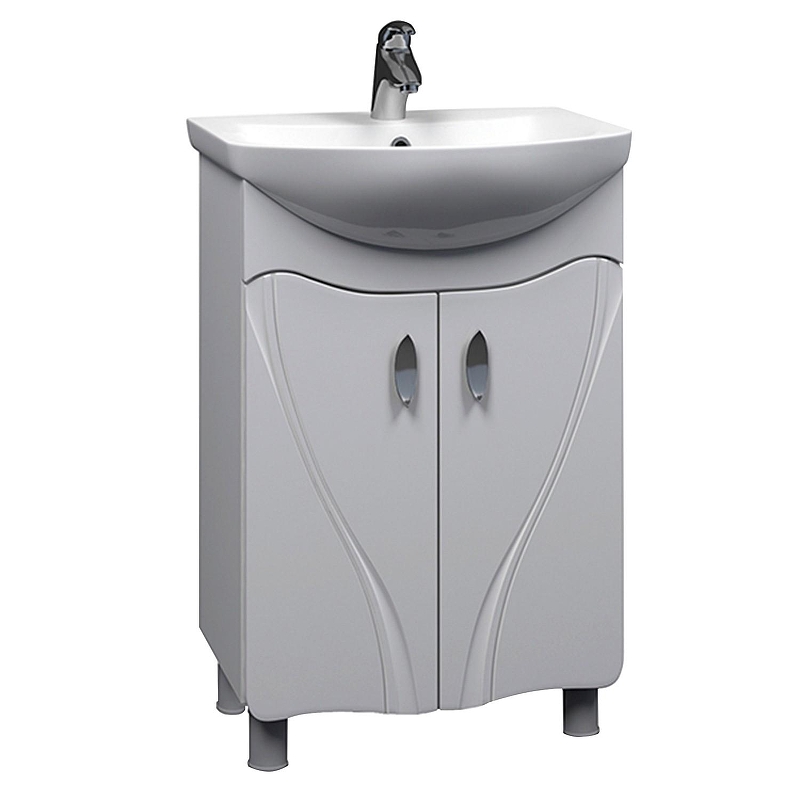 Тумба под раковину Mixline Лима 55 550495 цвет Белый