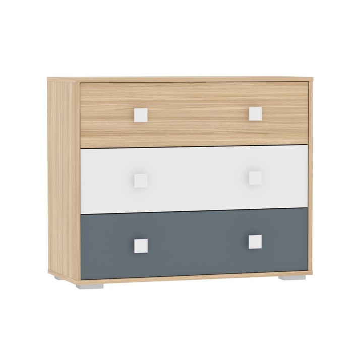 Комод напольный «Элиот 041.67», 934×400×772 мм, цвет баунти/белый фасадный/маренго/баунти песочный