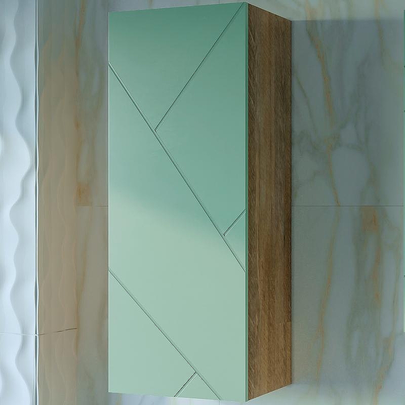 Подвесной шкаф Бриклаер Кристалл 35 4627125416972 Фисташка Дуб гранж песочный