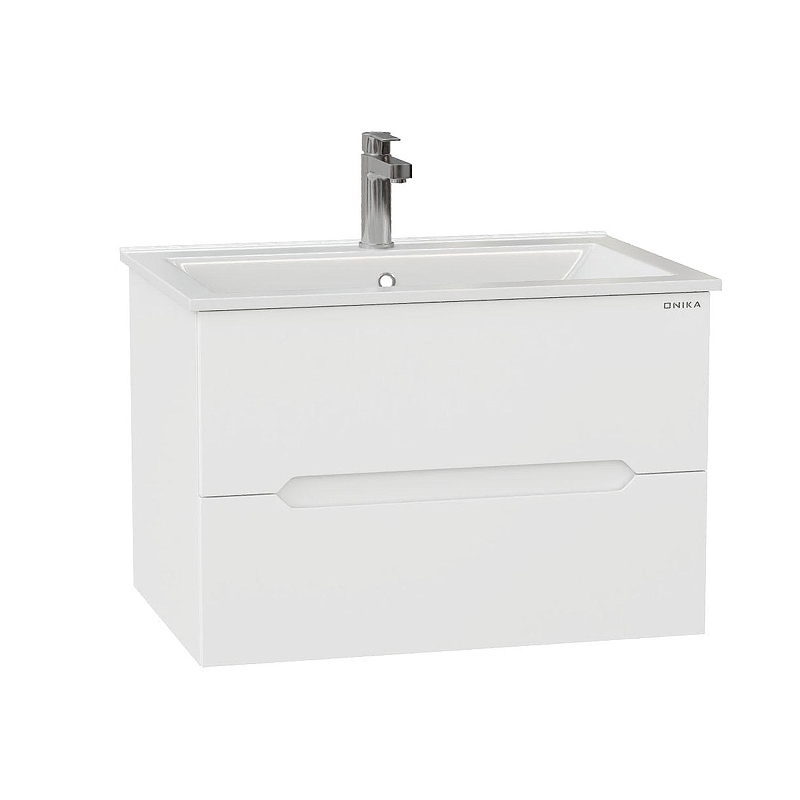 Тумба под раковину Onika Айленд 70 107063 подвесная цвет Белый