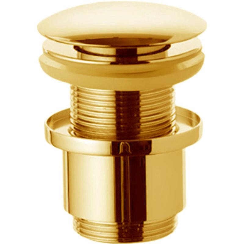 Донный клапан Remer 904CC2114DO click-clack Золото глянцевое