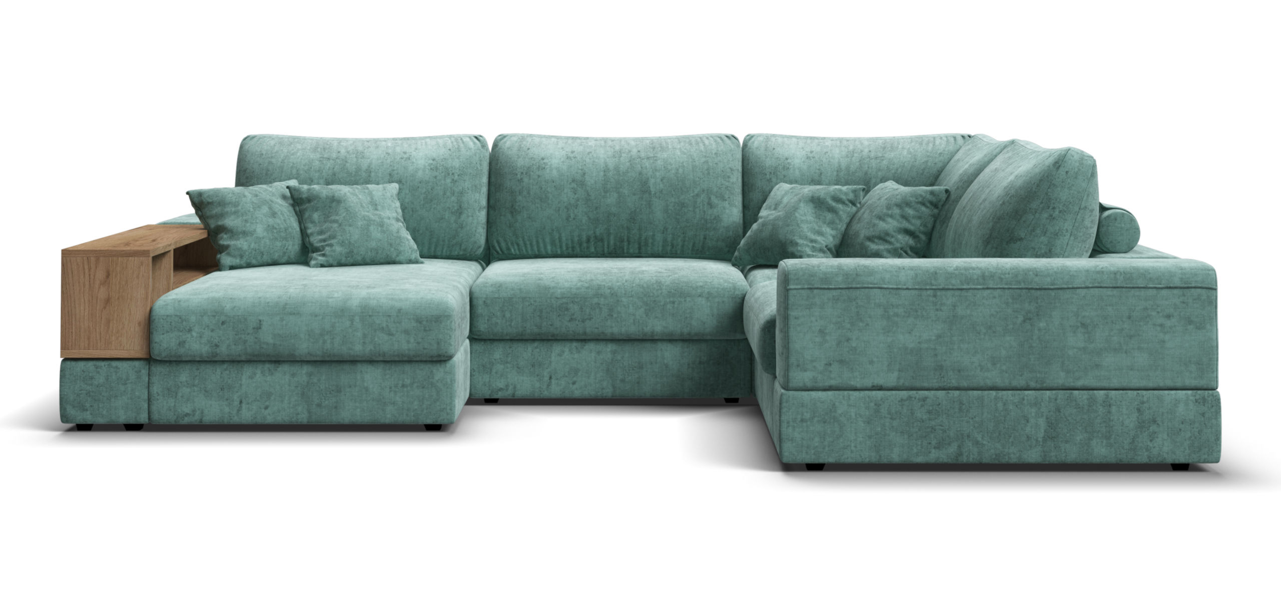 П-образный диван-кровать Босс Модуль Шенилл Глосс минт