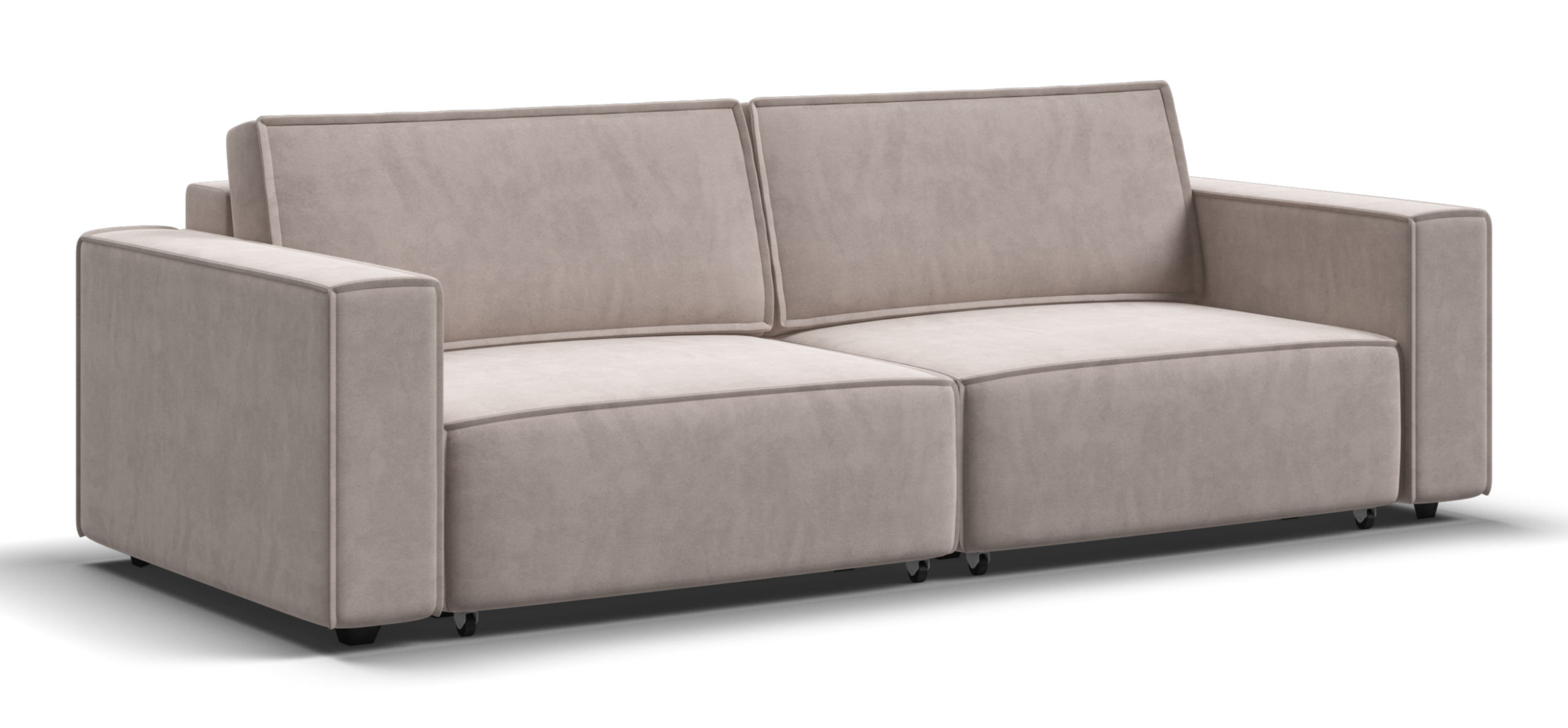 Диван Босс Софт Модуль Велюр Монолит латте