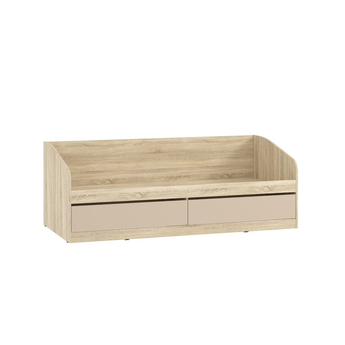 Кровать детская «Акварель», 2 ящика, 846×1942×700 мм, цвет капучино/дуб сонома