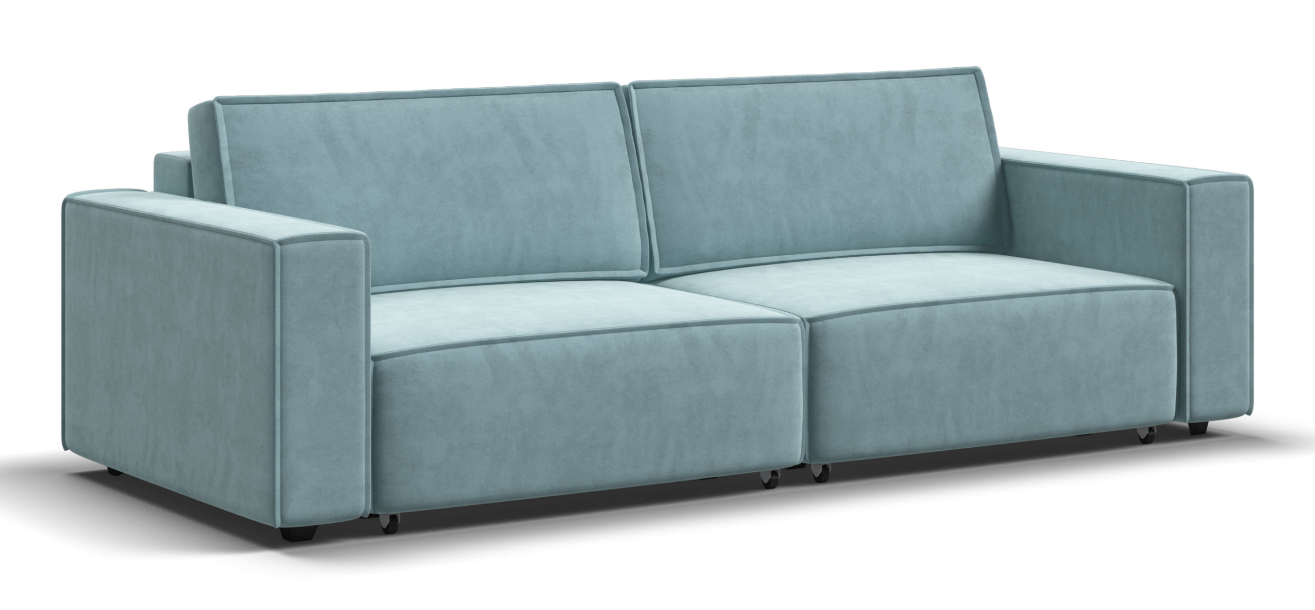 Диван Босс Софт Модуль Велюр Монолит аква