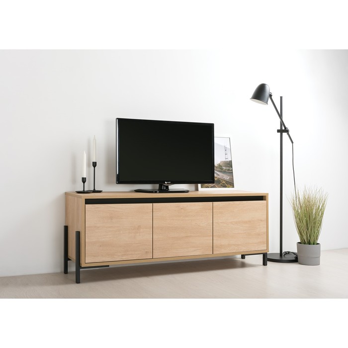 Тумба под ТВ Квадро 13.275, 1392×404×526, цвет дуб сантьяго