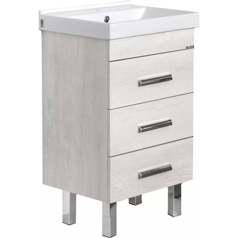 Тумба с раковиной Comforty Никосия 50Н 00-00017092 Дуб белый