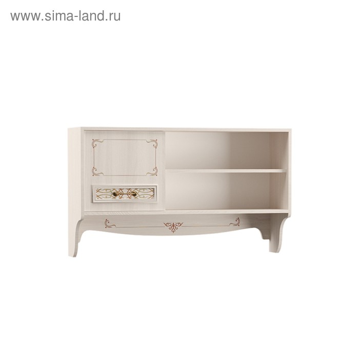 Полка навесная «Флоренция 10.119», 1100×269×642 мм, цвет ясень анкор