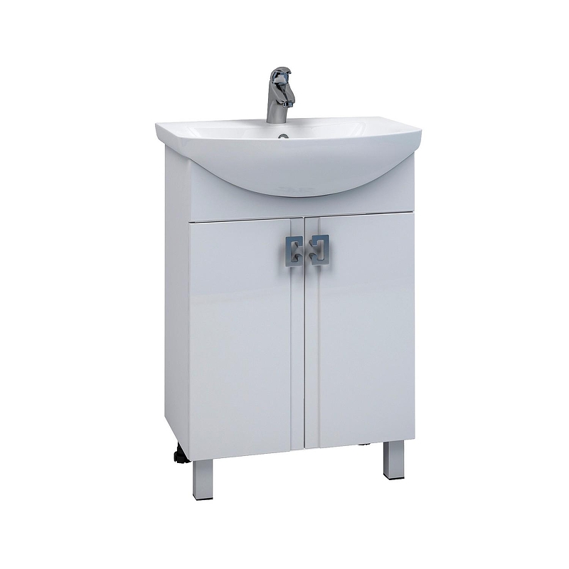 Тумба под раковину Mixline Квадро 65 550494 цвет Белый