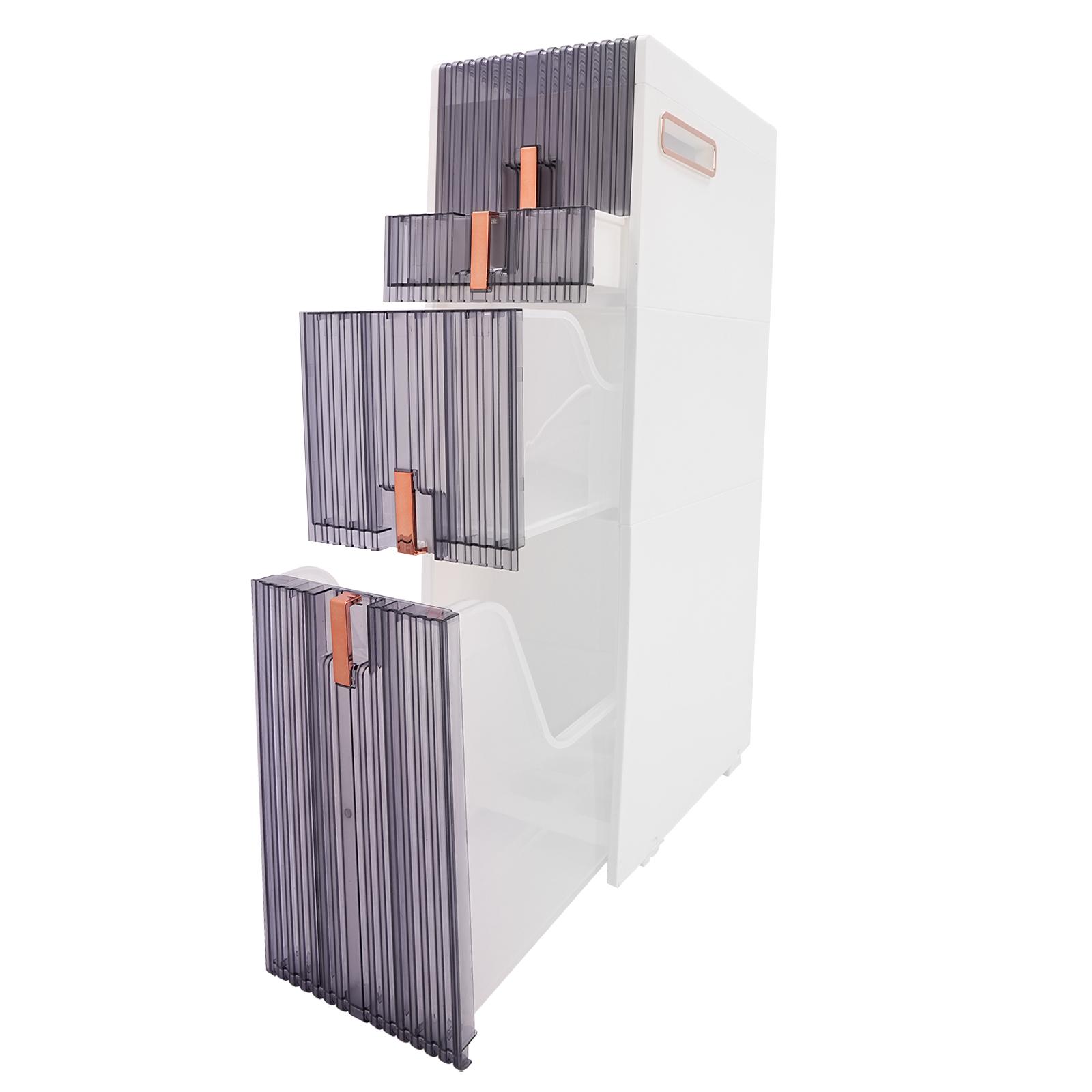 Напольный шкаф для ванной комнаты, Узкий шкаф для хранения, Напольный держатель туалетной бумаги и шкаф для хранения для кухни, спальни белый