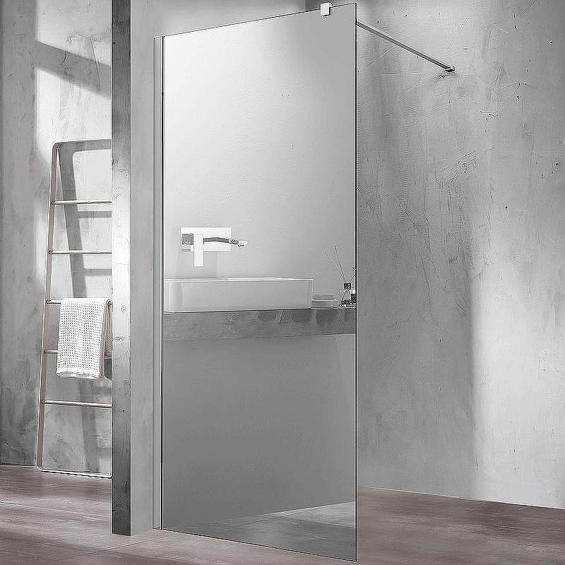 Душевая перегородка Vincea Walk-In 90 VSW-1H900MR профиль Хром стекло зеркальное