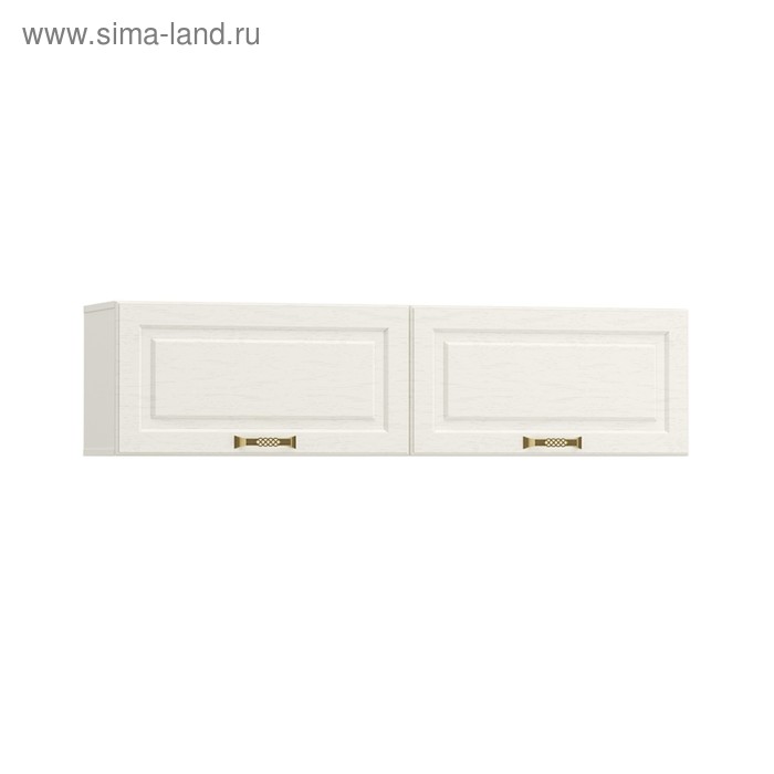 Шкаф навесной «Ливерпуль», 1400×314×350 мм, цвет белый/ясень ваниль
