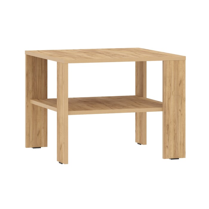 Столик журнальный «Симпл», 550×550×440 мм, цвет дуб крафт золотой