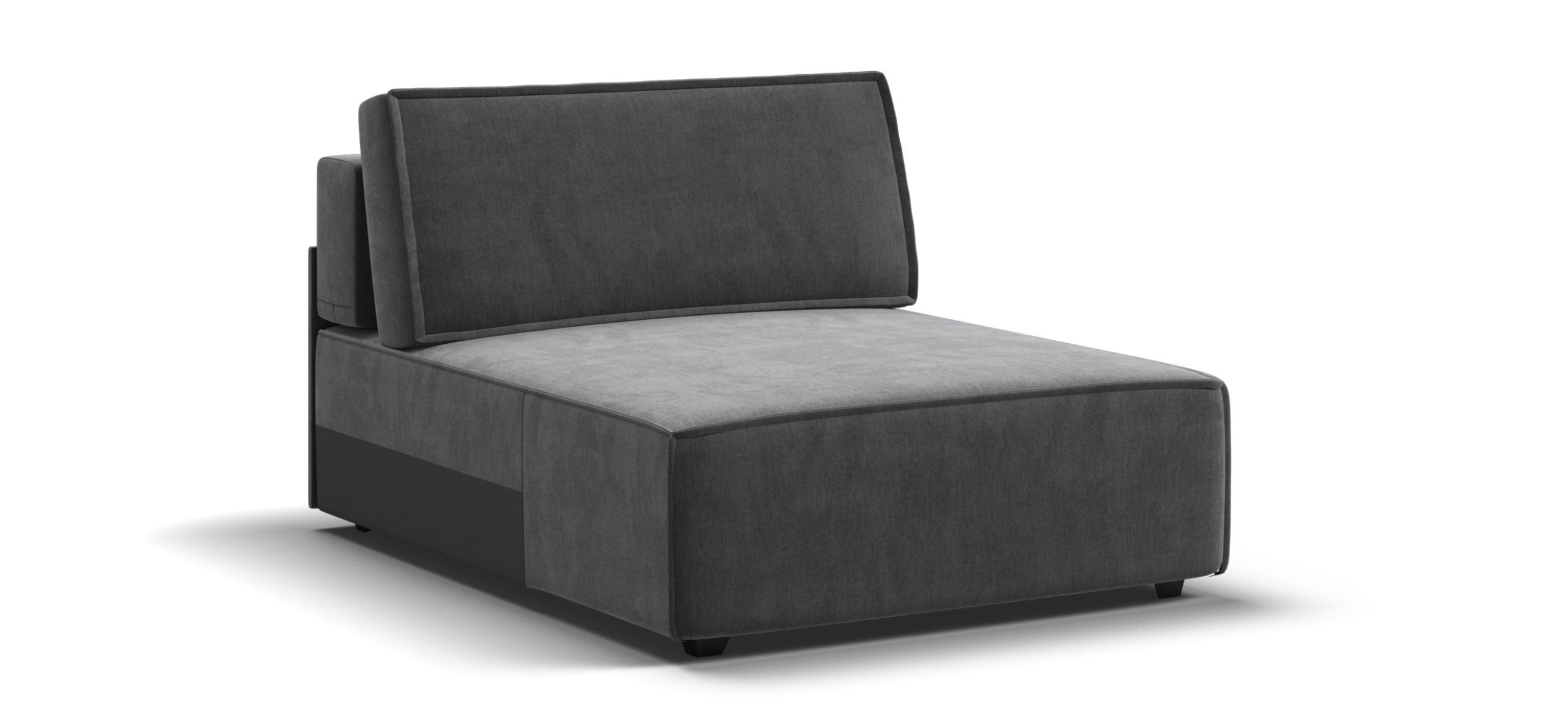 Босс Софт Модуль оттоманка Велюр Монолит серый