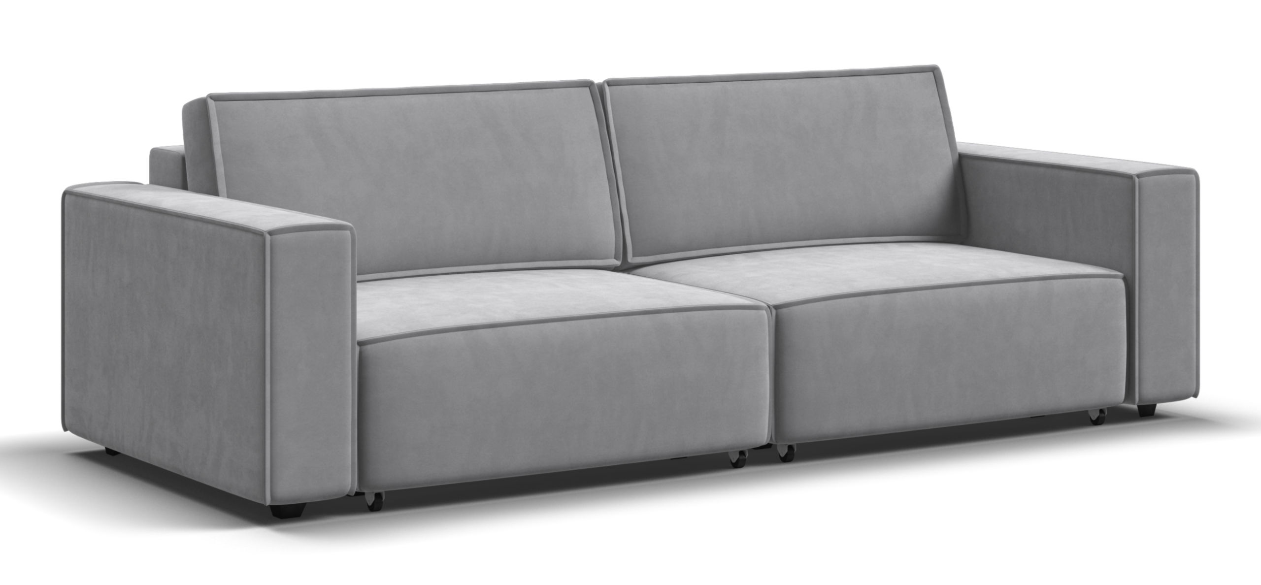 Диван Босс Софт Модуль Велюр Монолит сталь