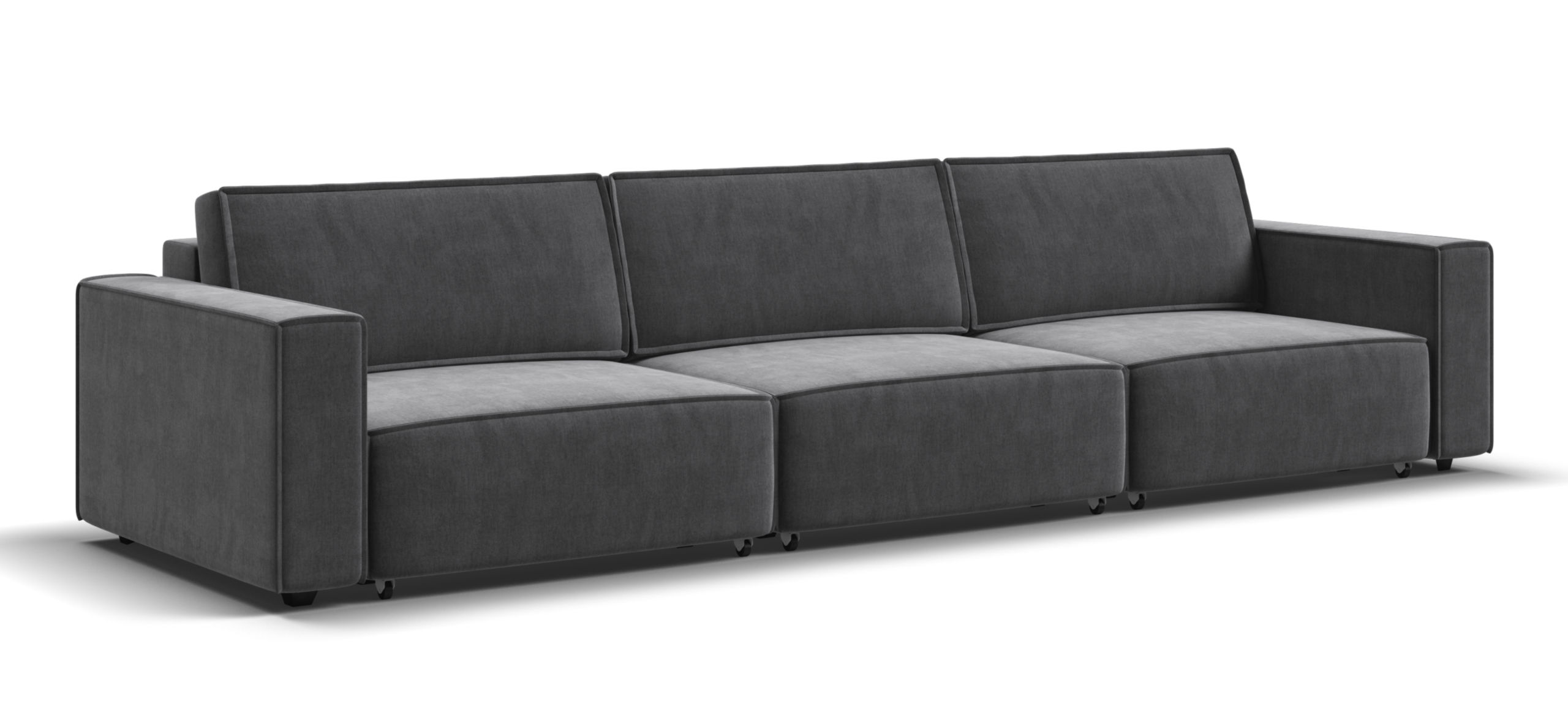 Диван Босс Софт Модуль Макс Велюр Монолит серый