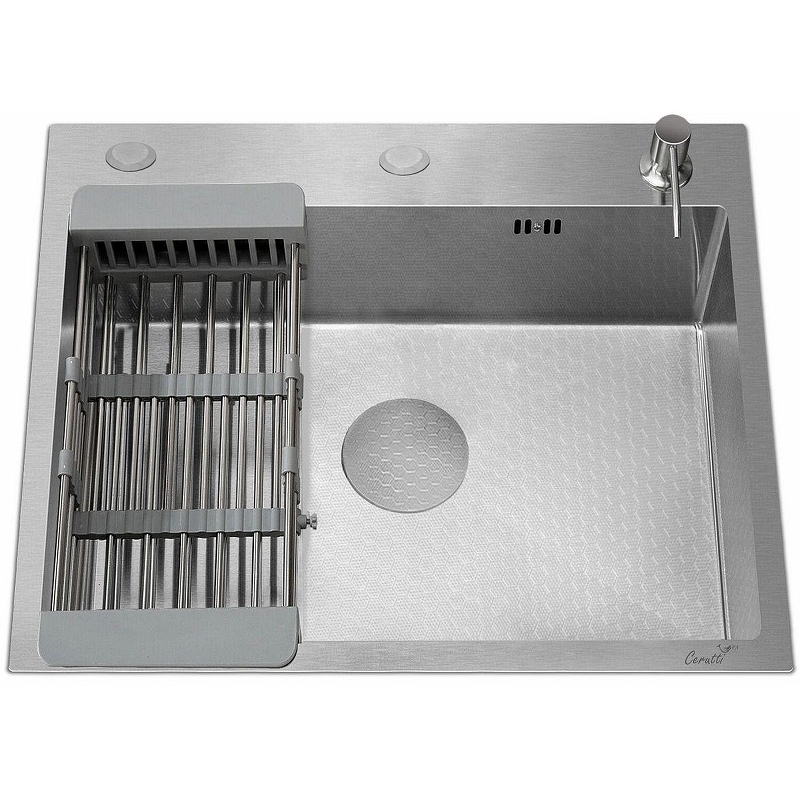 Кухонная мойка Ceruttispa Gloria 50 11255 цвет Хром матовый