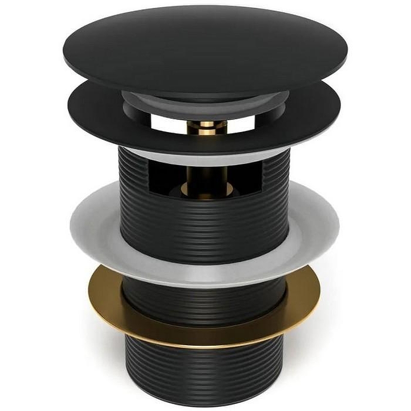 Донный клапан Maretti AC19Z12560 click-clack Черный матовый